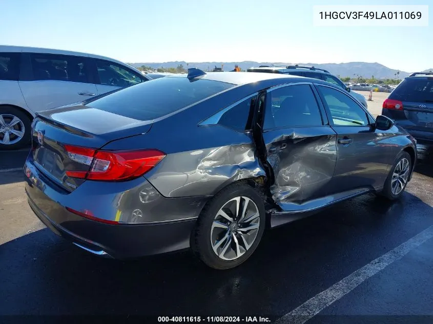 2020 Honda Accord Hybrid Ex VIN: 1HGCV3F49LA011069 Lot: 40811615