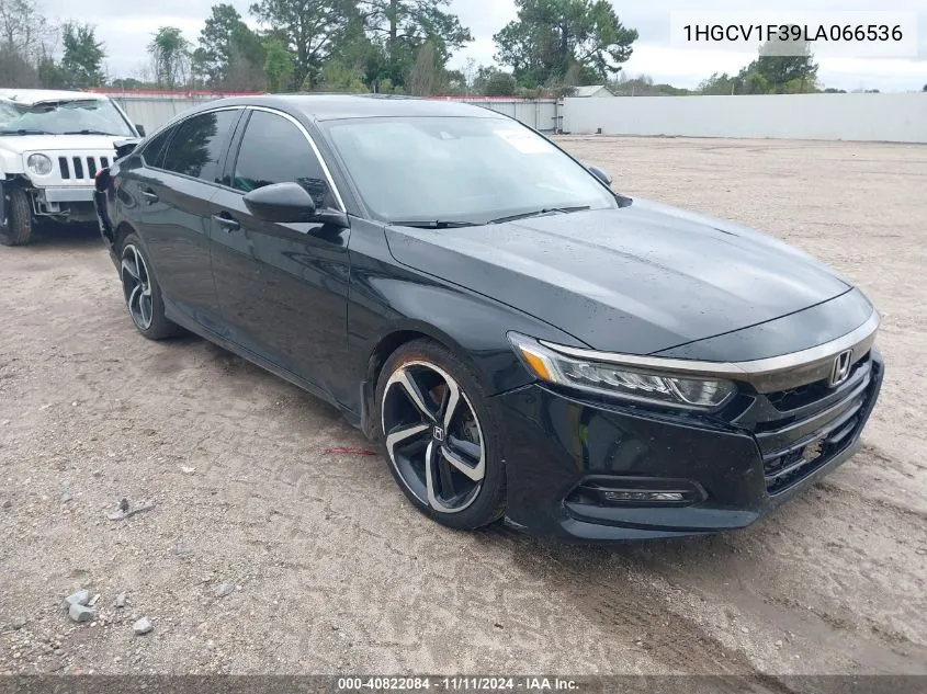 2020 Honda Accord Sport VIN: 1HGCV1F39LA066536 Lot: 40822084