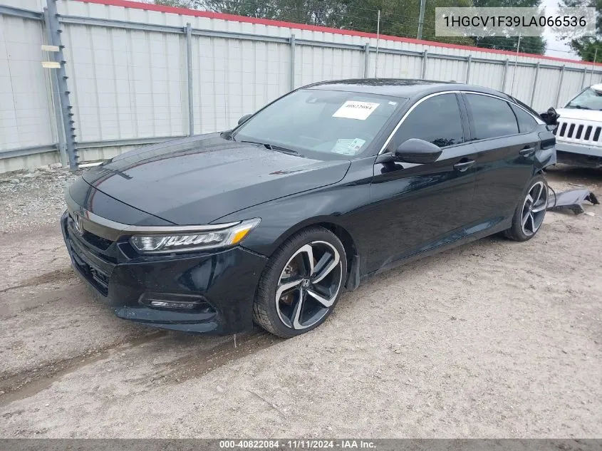 2020 Honda Accord Sport VIN: 1HGCV1F39LA066536 Lot: 40822084