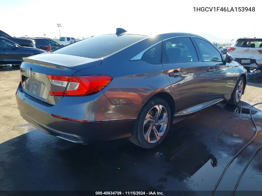 2020 Honda Accord Ex VIN: 1HGCV1F46LA153948 Lot: 40834709