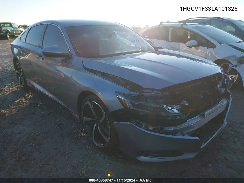 2020 Honda Accord Sport VIN: 1HGCV1F33LA101328 Lot: 40859747