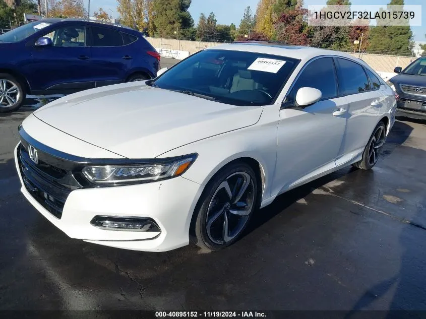 2020 Honda Accord Sport 2.0T VIN: 1HGCV2F32LA015739 Lot: 40895152