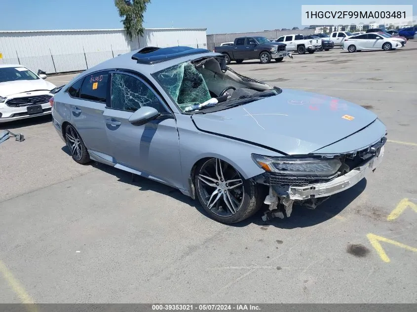 1HGCV2F99MA003481 2021 Honda Accord Touring