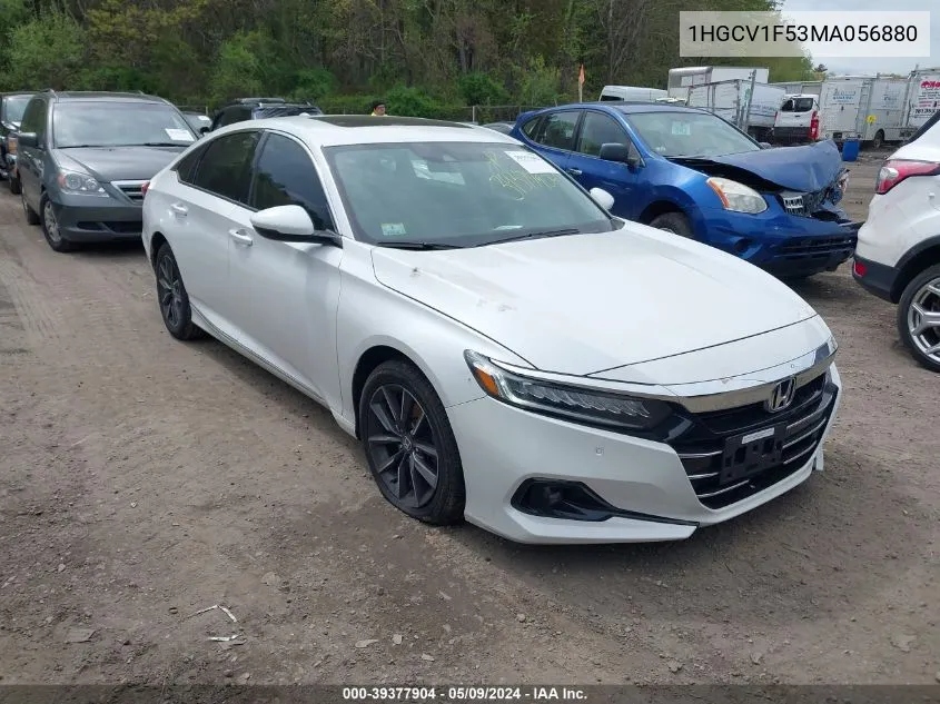 2021 Honda Accord Ex-L VIN: 1HGCV1F53MA056880 Lot: 39377904