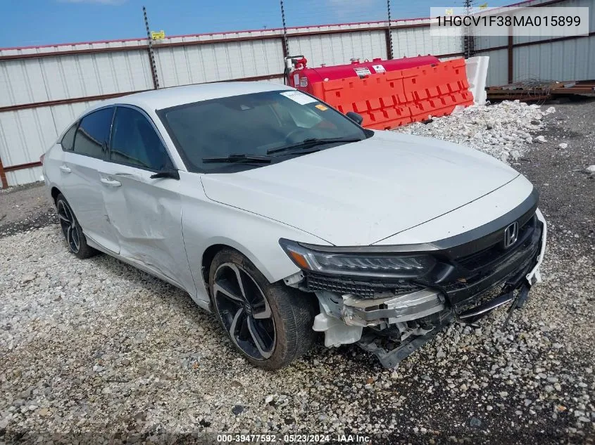 2021 Honda Accord Sport VIN: 1HGCV1F38MA015899 Lot: 39477592