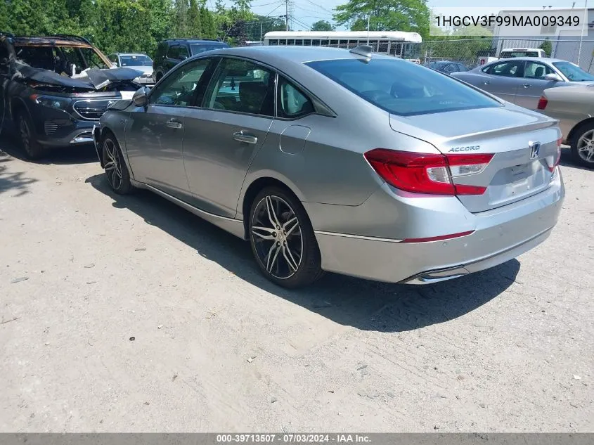 2021 Honda Accord Hybrid Touring VIN: 1HGCV3F99MA009349 Lot: 39713507