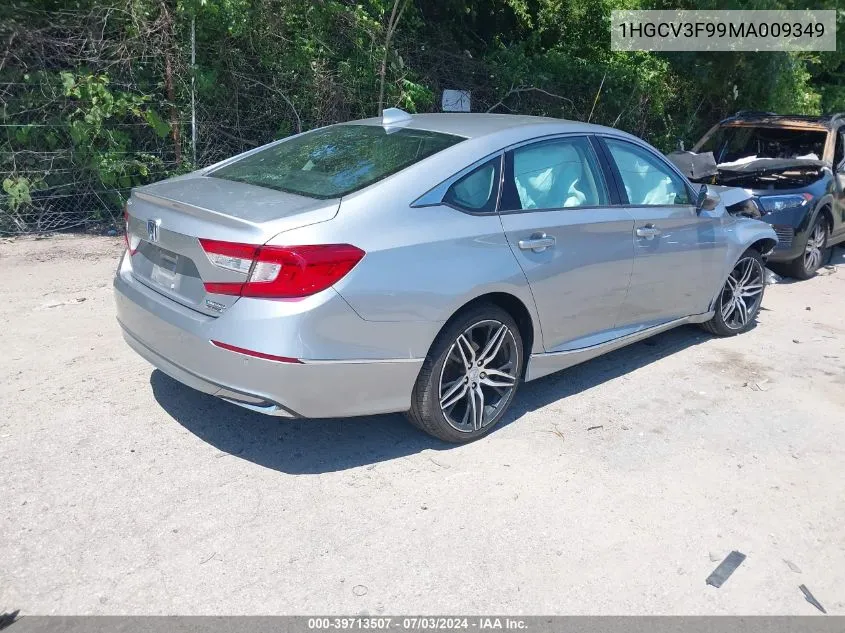 2021 Honda Accord Hybrid Touring VIN: 1HGCV3F99MA009349 Lot: 39713507