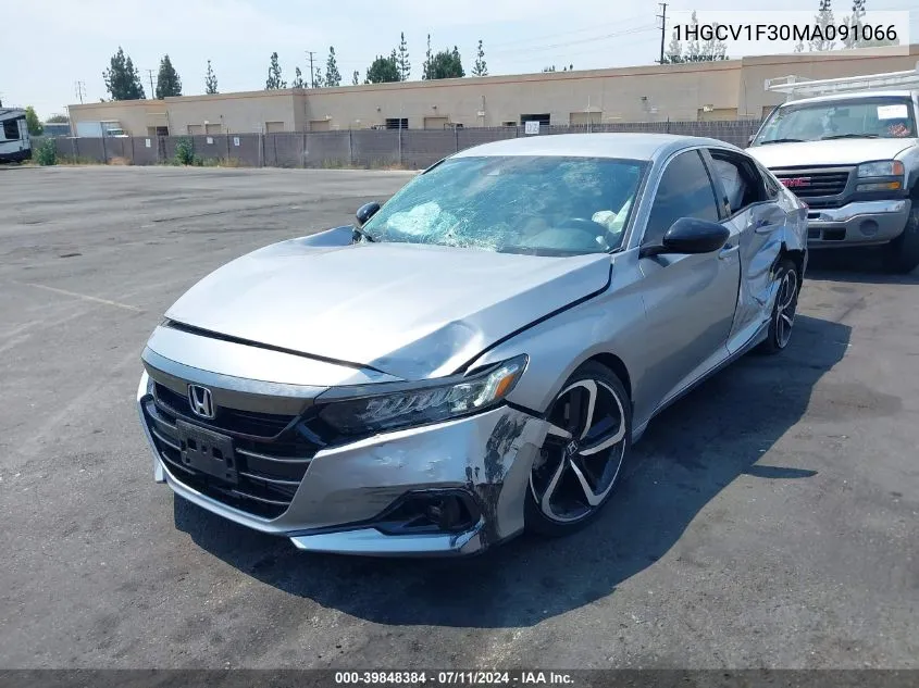 1HGCV1F30MA091066 2021 Honda Accord Sport