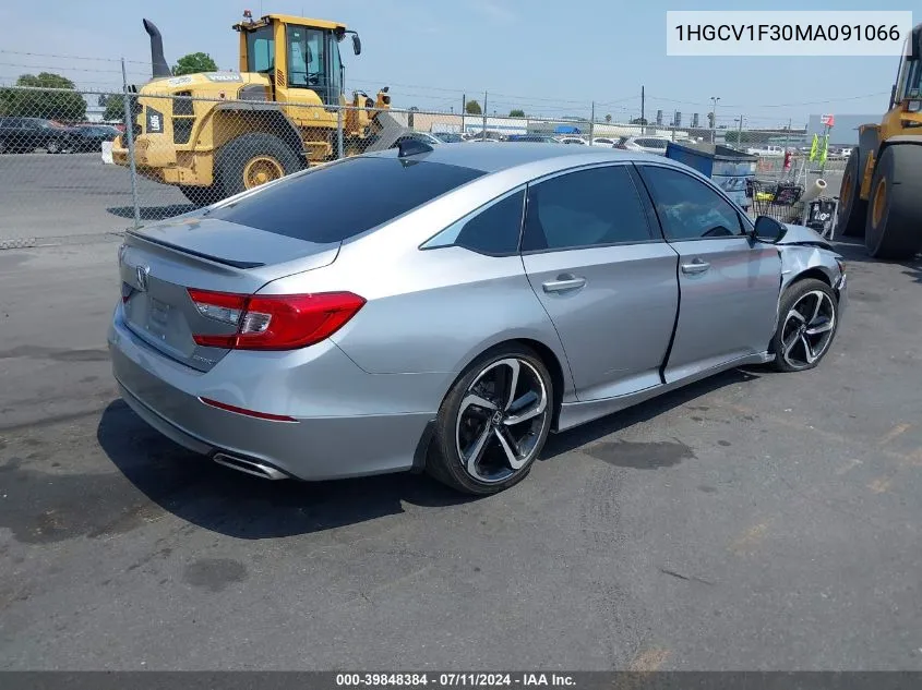 1HGCV1F30MA091066 2021 Honda Accord Sport