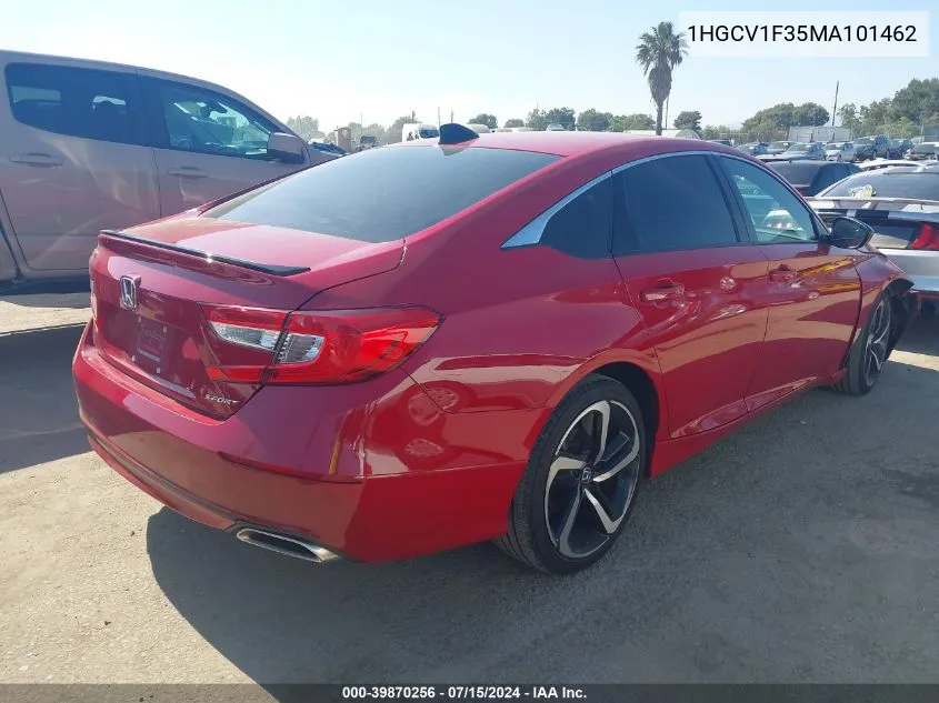 1HGCV1F35MA101462 2021 Honda Accord Sport