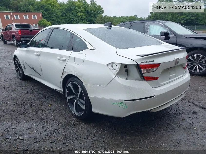 1HGCV1F45MA054300 2021 Honda Accord Sport Special Edition