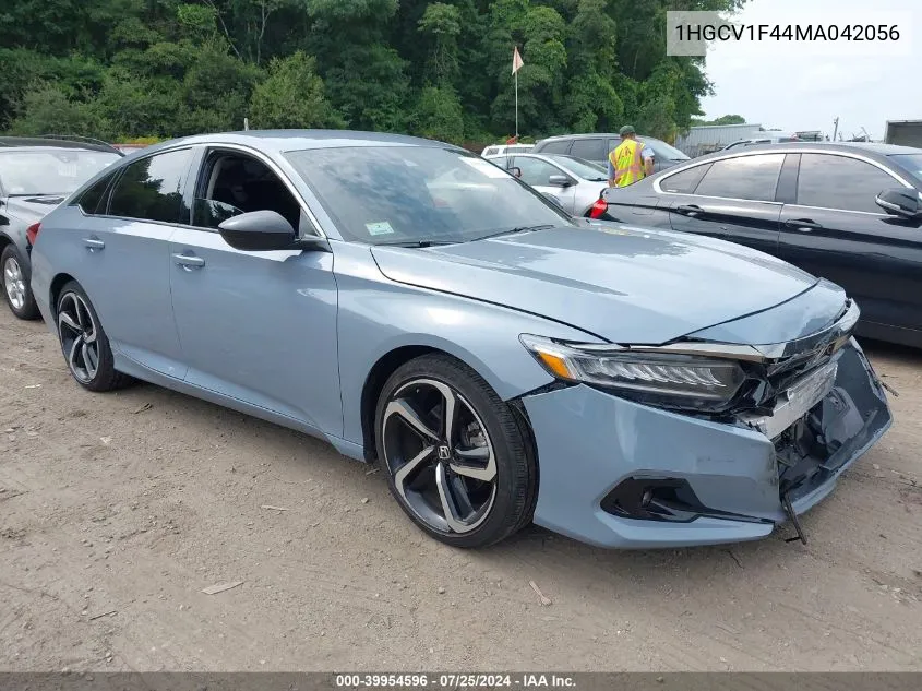 2021 Honda Accord Sport Special Edition VIN: 1HGCV1F44MA042056 Lot: 39954596