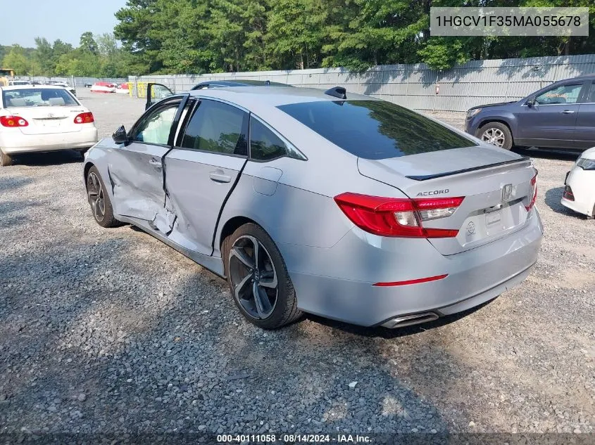 1HGCV1F35MA055678 2021 Honda Accord Sport