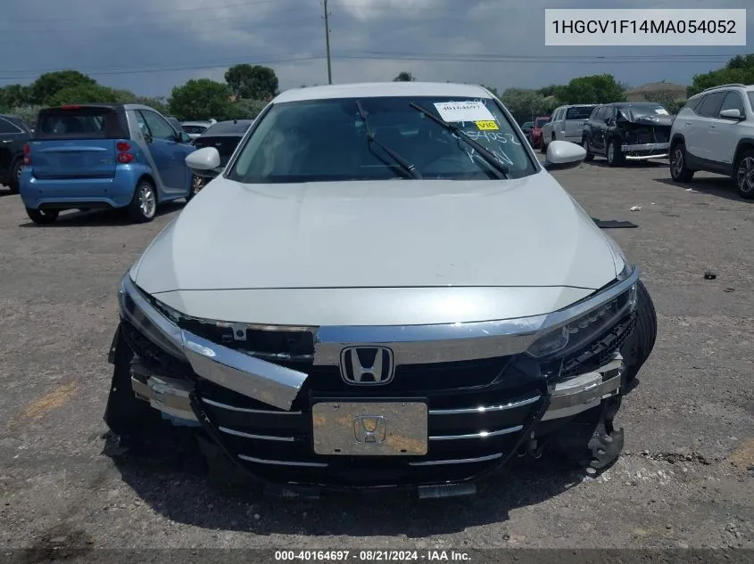 2021 Honda Accord Lx VIN: 1HGCV1F14MA054052 Lot: 40164697