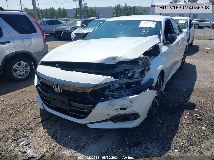 1HGCV1F30MA056303 2021 Honda Accord Sport