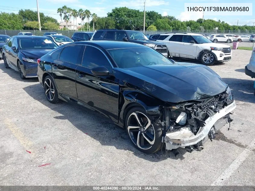 1HGCV1F38MA089680 2021 Honda Accord Sport