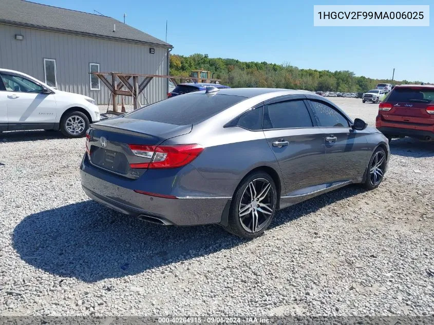 1HGCV2F99MA006025 2021 Honda Accord Touring