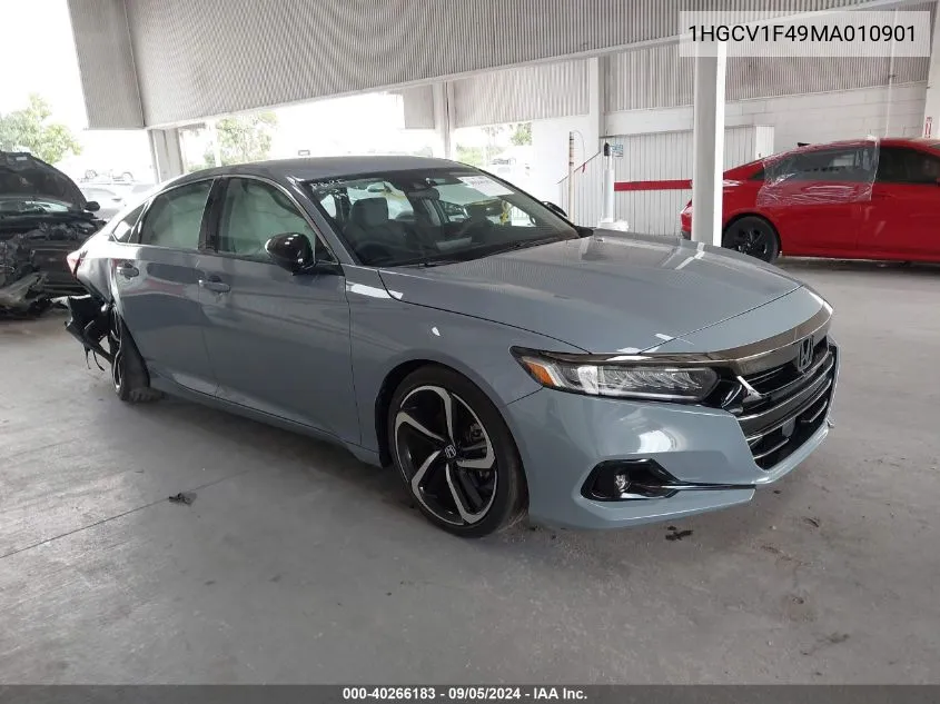 2021 Honda Accord Sport Se VIN: 1HGCV1F49MA010901 Lot: 40266183