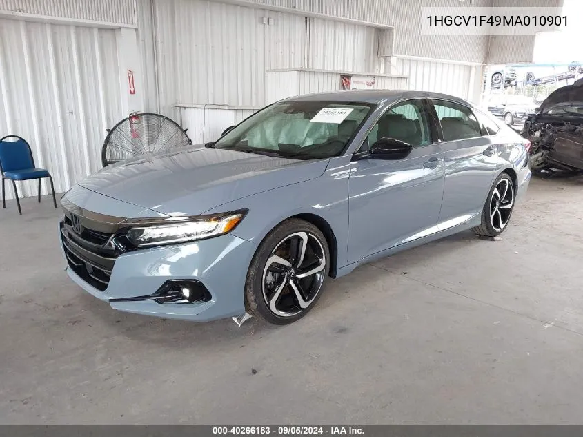 1HGCV1F49MA010901 2021 Honda Accord Sport Se