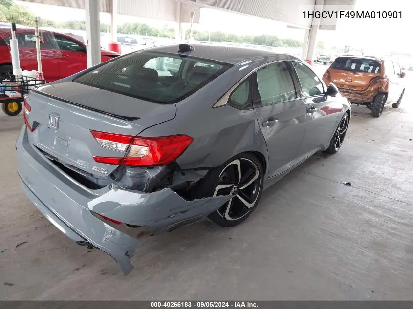 1HGCV1F49MA010901 2021 Honda Accord Sport Se