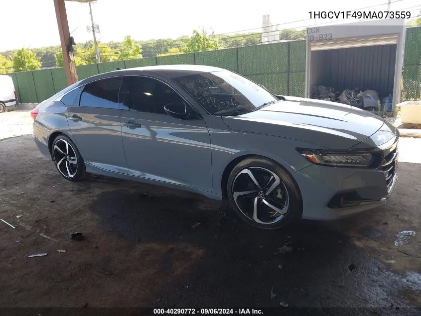 1HGCV1F49MA073559 2021 Honda Accord Sport Special Edition