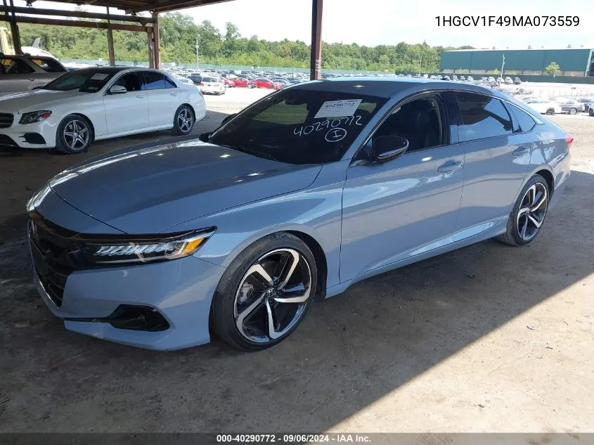 1HGCV1F49MA073559 2021 Honda Accord Sport Special Edition