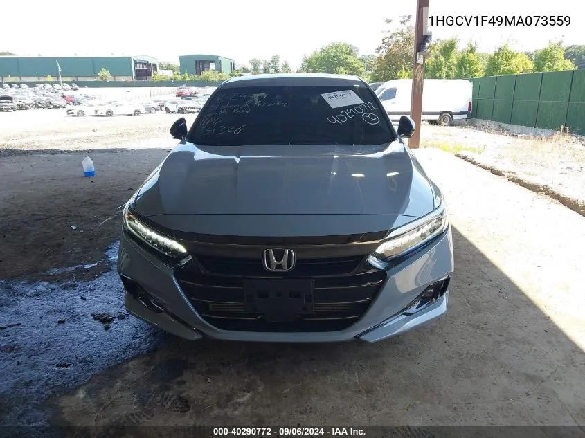 2021 Honda Accord Sport Special Edition VIN: 1HGCV1F49MA073559 Lot: 40290772