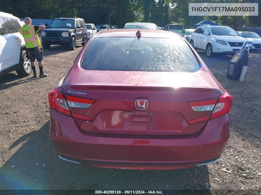 1HGCV1F17MA095033 2021 Honda Accord Lx