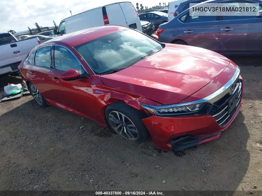 1HGCV3F18MA021812 2021 Honda Accord Hybrid