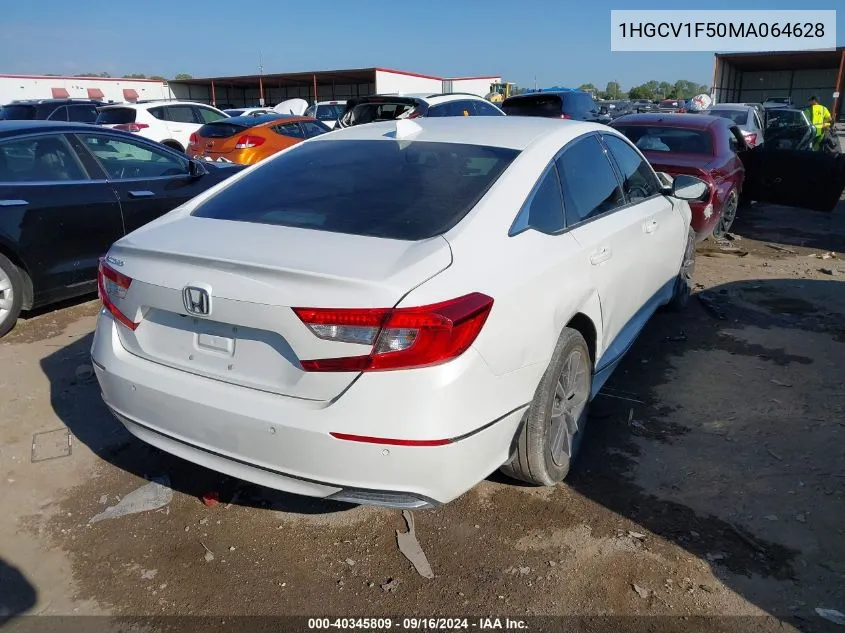 1HGCV1F50MA064628 2021 Honda Accord Exl