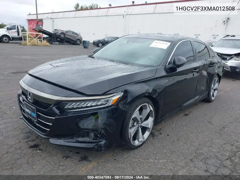 2021 Honda Accord Sport 2.0T VIN: 1HGCV2F3XMA012508 Lot: 40347093