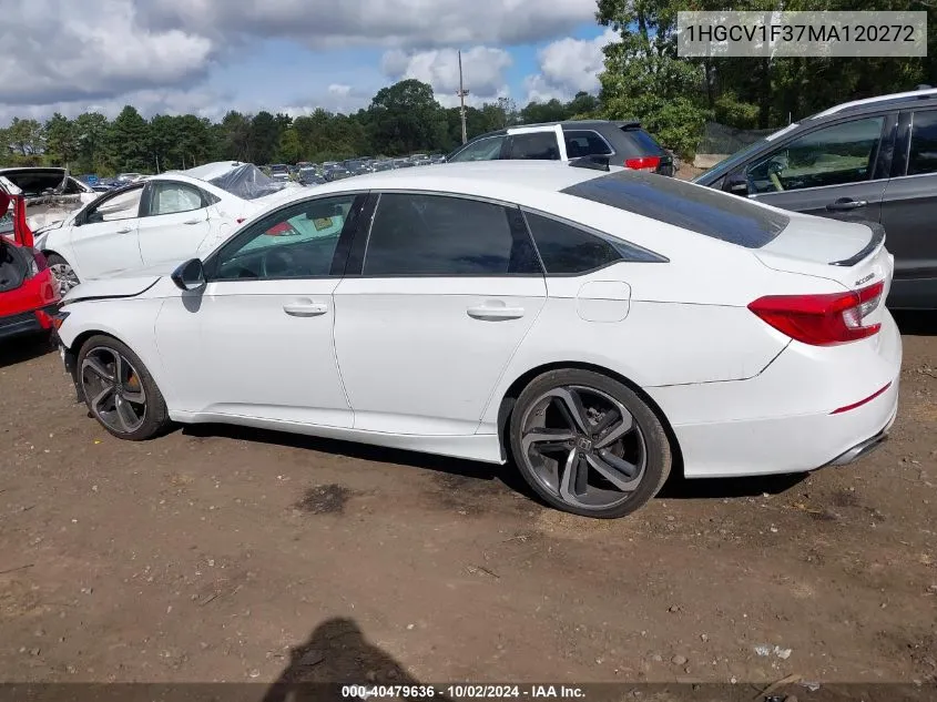 2021 Honda Accord Sport VIN: 1HGCV1F37MA120272 Lot: 40479636