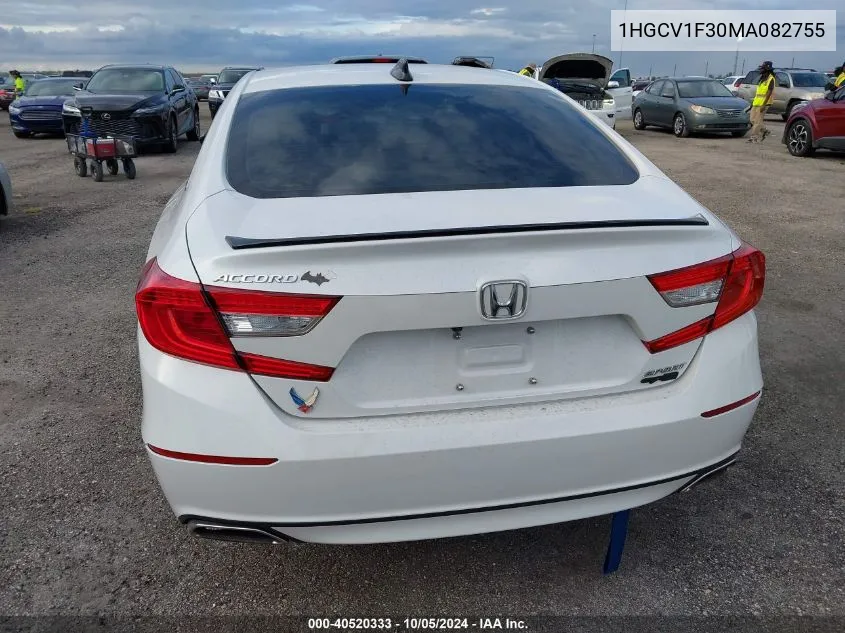 1HGCV1F30MA082755 2021 Honda Accord Sport