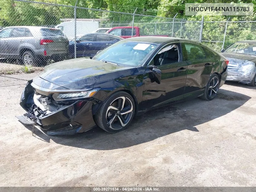 1HGCV1F44NA115783 2022 Honda Accord Sport Special Edition