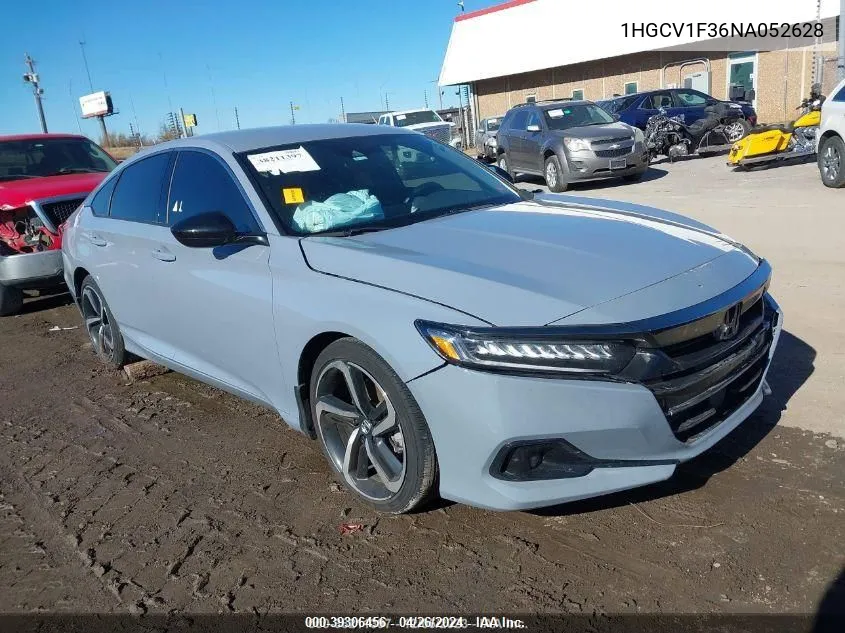 1HGCV1F36NA052628 2022 Honda Accord Sport