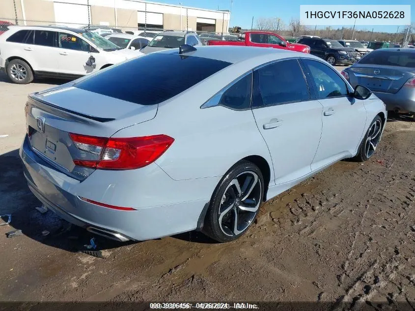 1HGCV1F36NA052628 2022 Honda Accord Sport