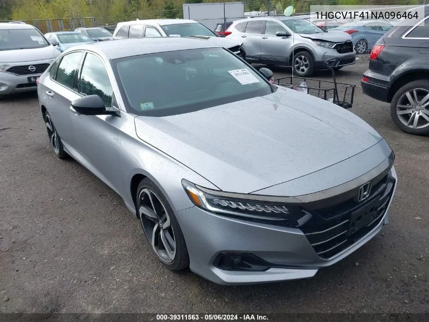 1HGCV1F41NA096464 2022 Honda Accord Sport Special Edition