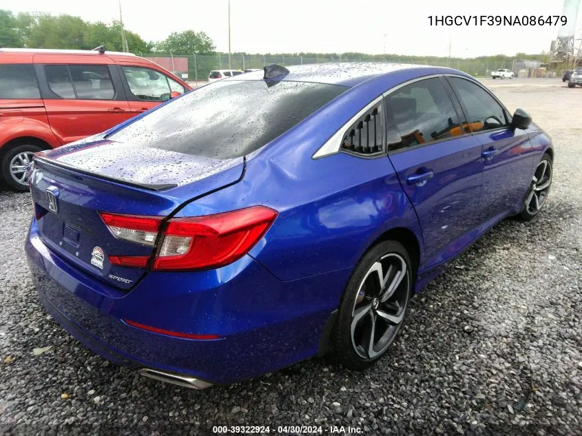 1HGCV1F39NA086479 2022 Honda Accord Sport