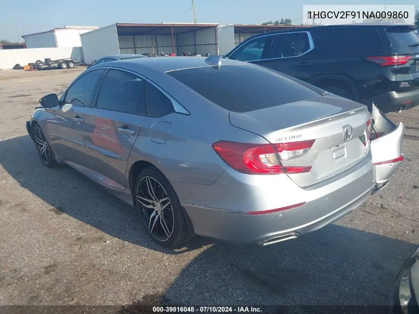 1HGCV2F91NA009860 2022 Honda Accord Touring