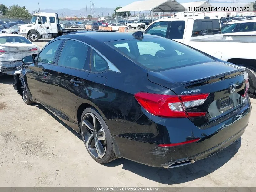 2022 Honda Accord Sport Special Edition VIN: 1HGCV1F44NA101320 Lot: 39912600