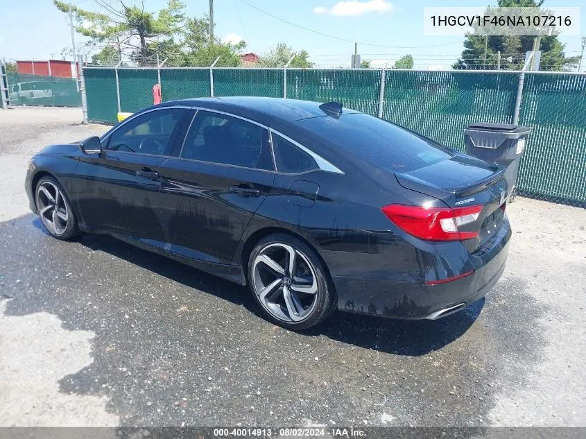 1HGCV1F46NA107216 2022 Honda Accord Sport Special Edition