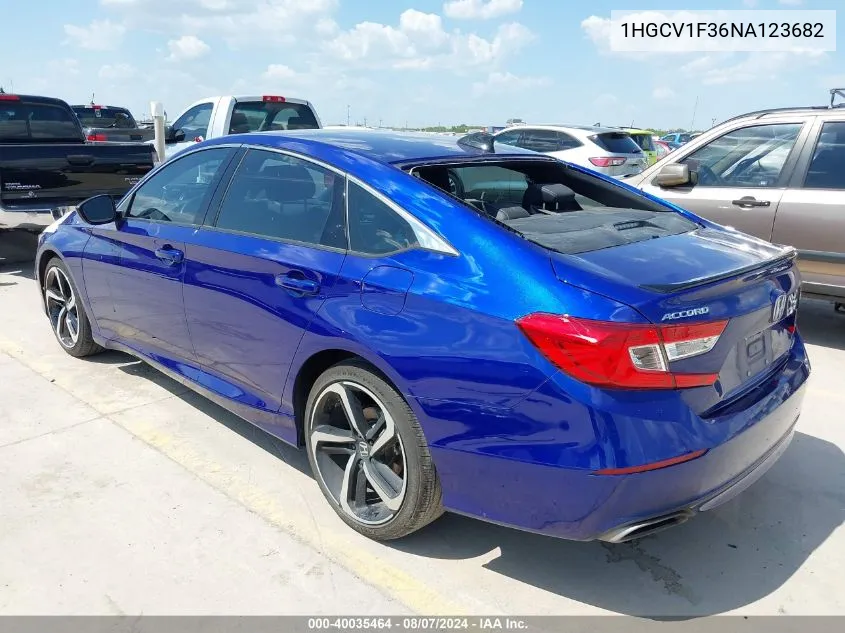 1HGCV1F36NA123682 2022 Honda Accord Sport