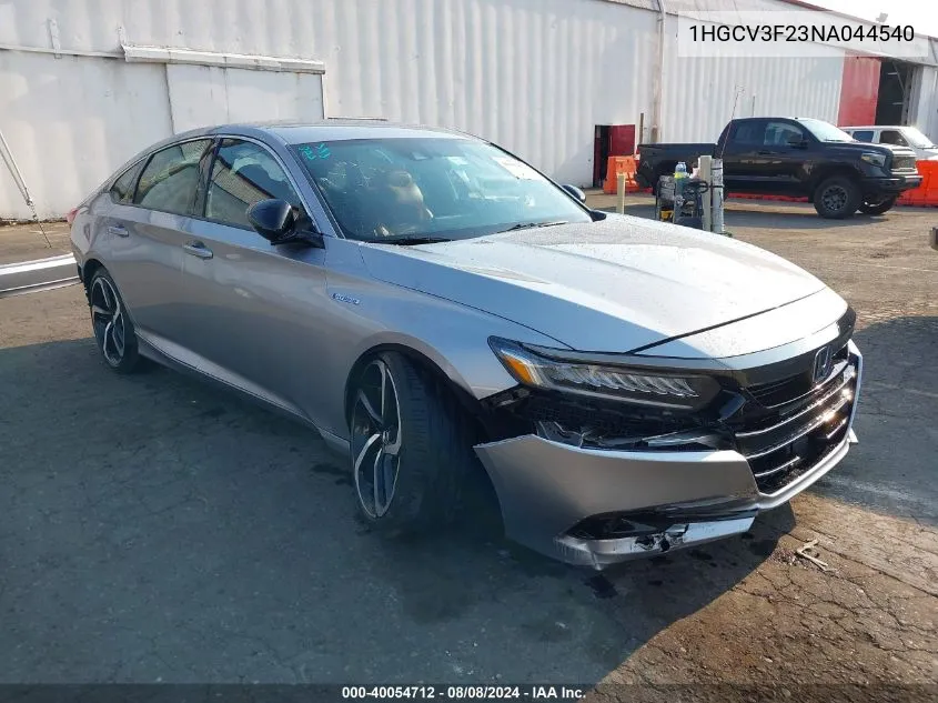 1HGCV3F23NA044540 2022 Honda Accord Hybrid Sport