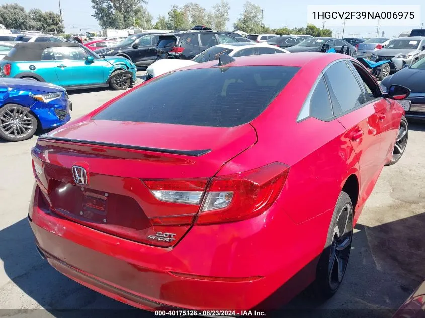 1HGCV2F39NA006975 2022 Honda Accord Sport 2.0T