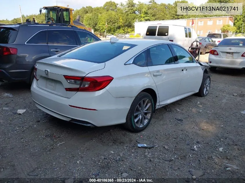 1HGCV1F13NA021741 2022 Honda Accord Lx