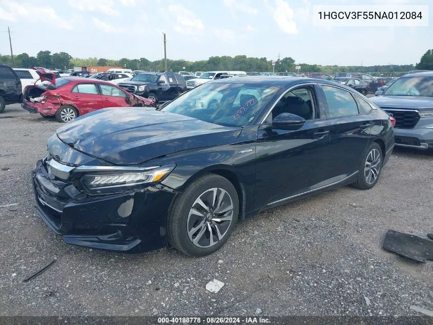 1HGCV3F55NA012084 2022 Honda Accord Hybrid Ex-L