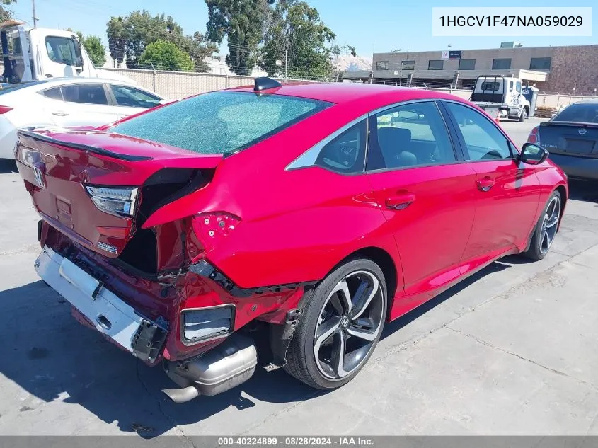 1HGCV1F47NA059029 2022 Honda Accord Sport Special Edition