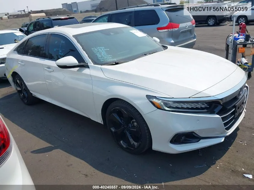 2022 Honda Accord Ex-L VIN: 1HGCV1F56NA055059 Lot: 40245557