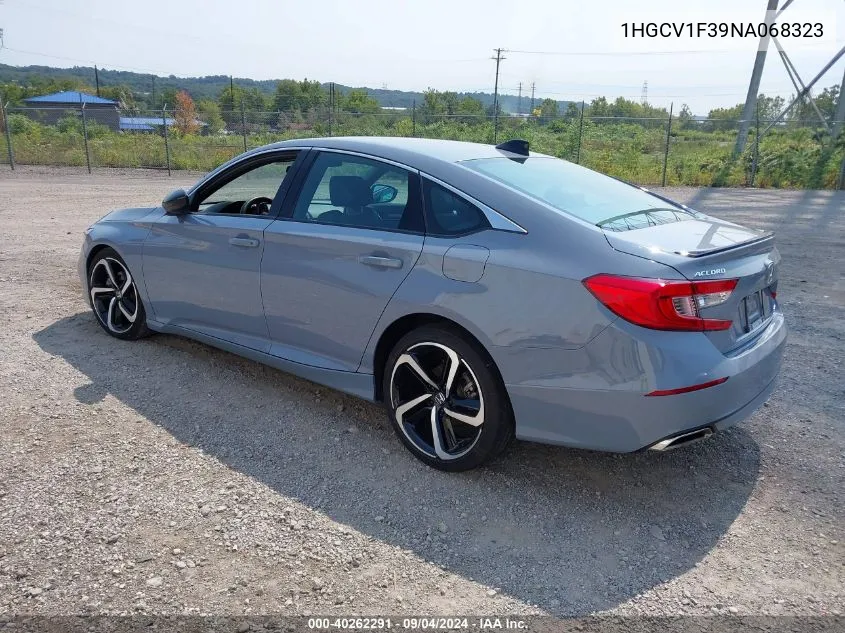 1HGCV1F39NA068323 2022 Honda Accord Sport