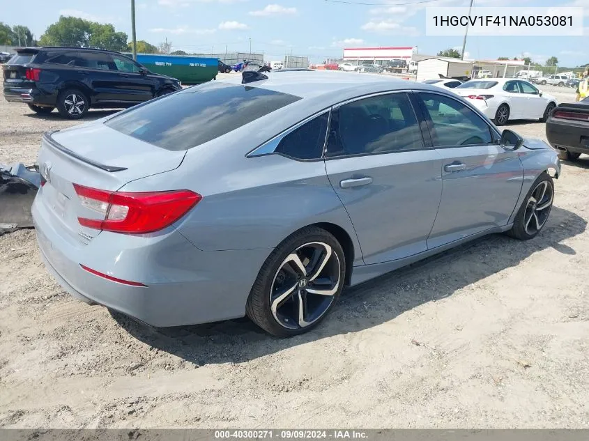 1HGCV1F41NA053081 2022 Honda Accord Sport Special Edition